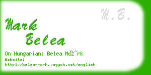 mark belea business card